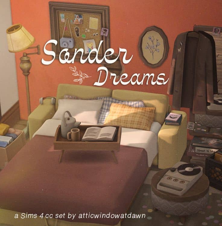 bedroom cc set sims 4