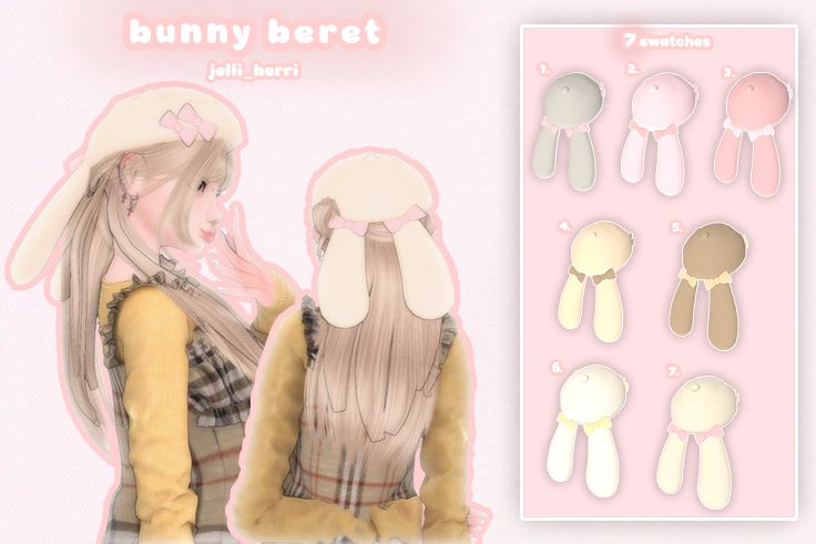 sims 4 bunny beret