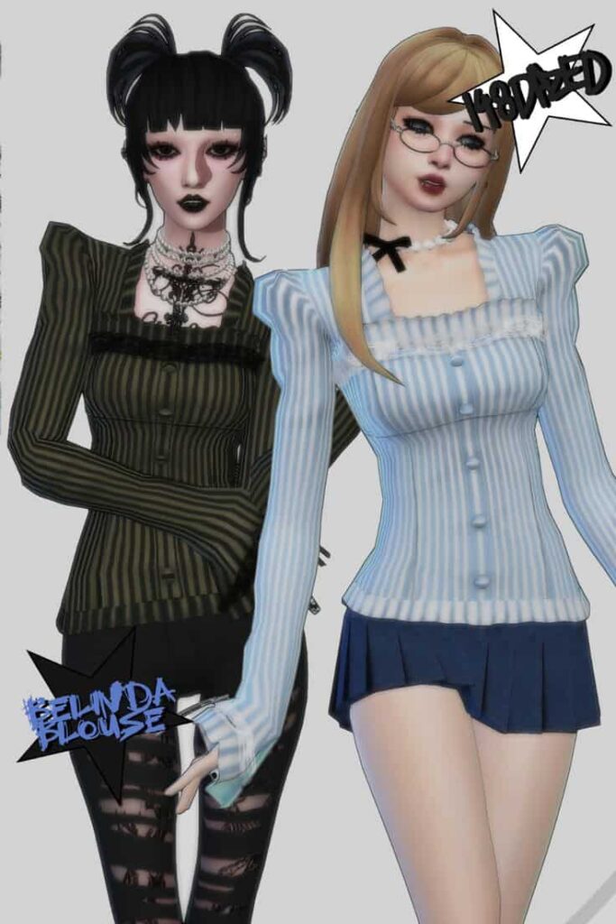 sims 4 cc blouse