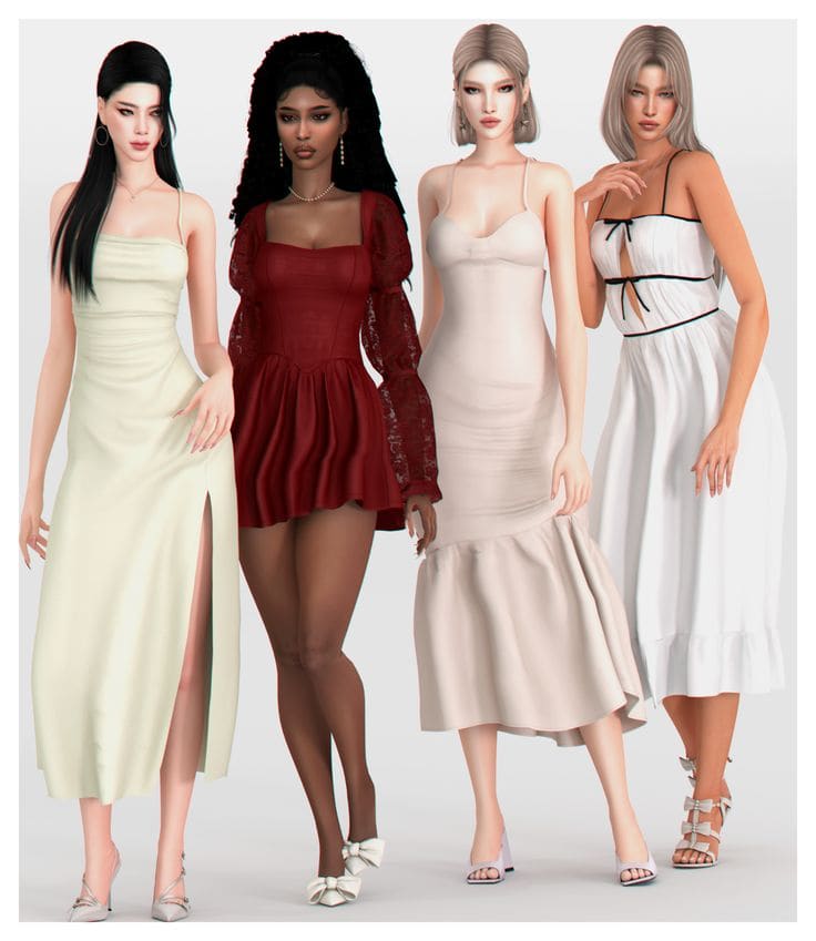 sims 4 dresses collection