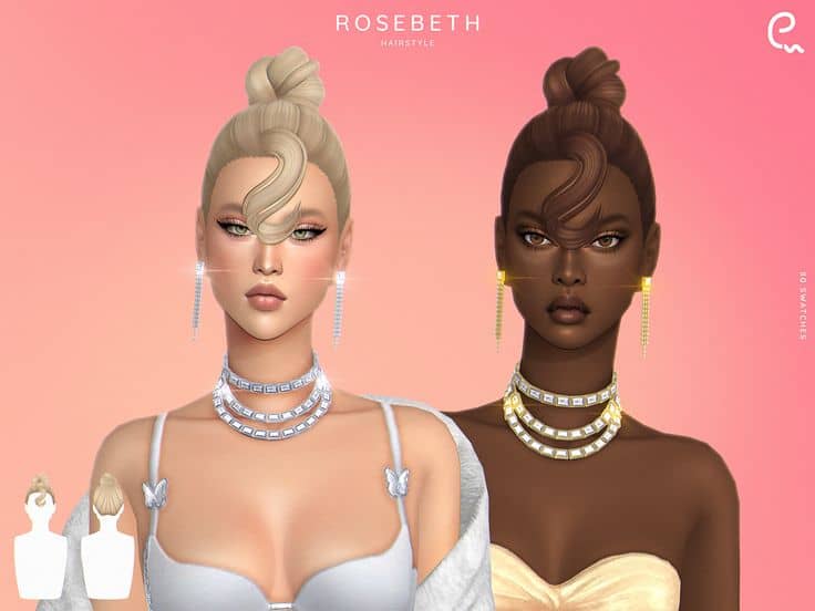 sims 4 high bun cc