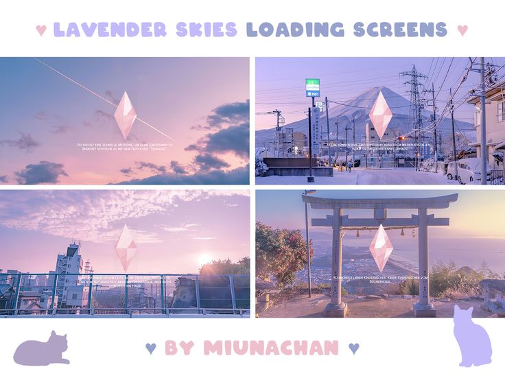 sims 4 lavender sky loading screen