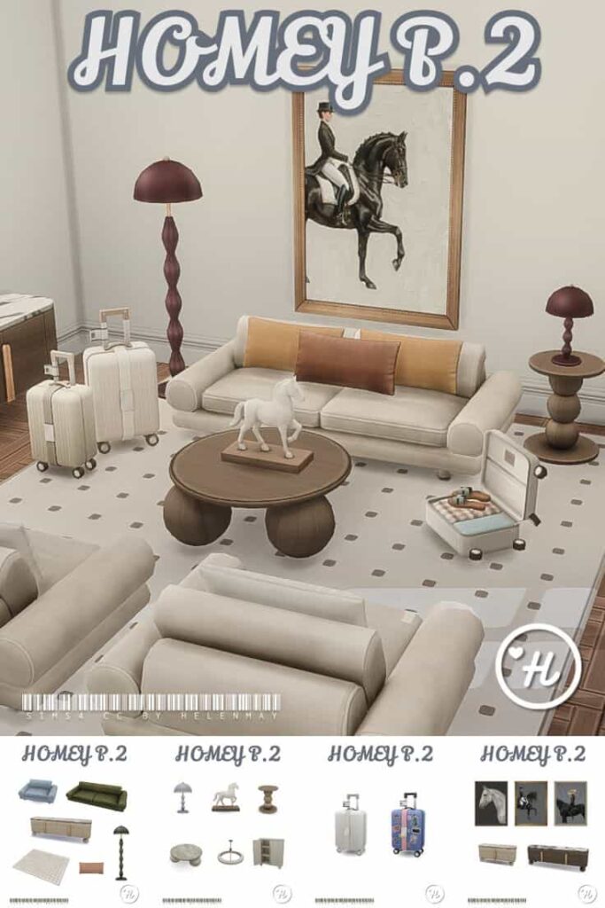 sims 4 living room pack maxis match