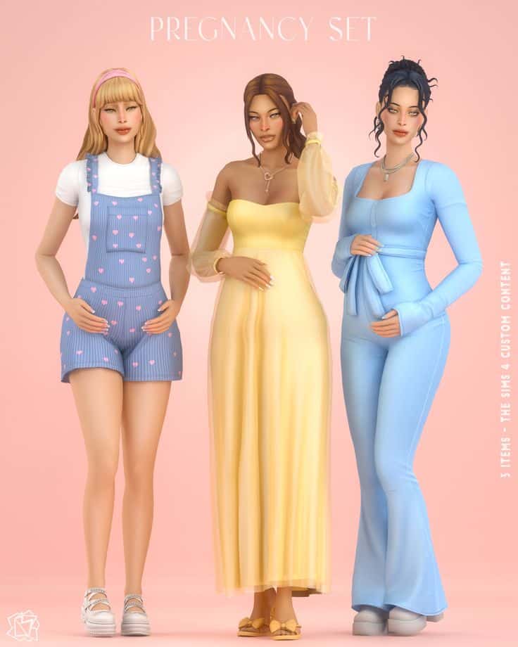 sims 4 maternity cc clothes pack