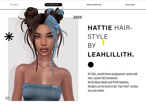 sims 4 messy double buns