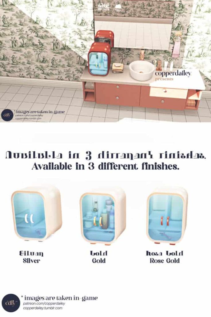 sims 4 mini fridge cc