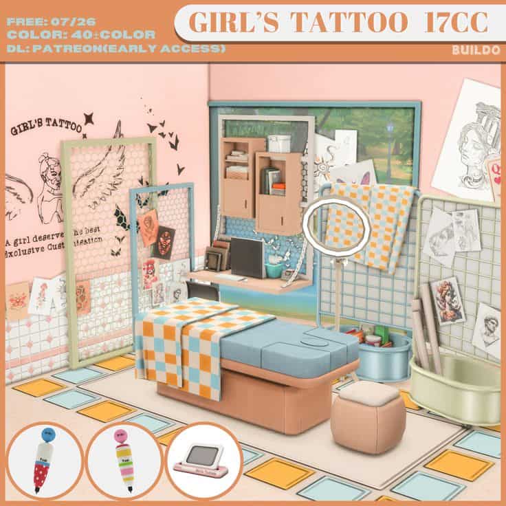 sims 4 tattoo cc pack