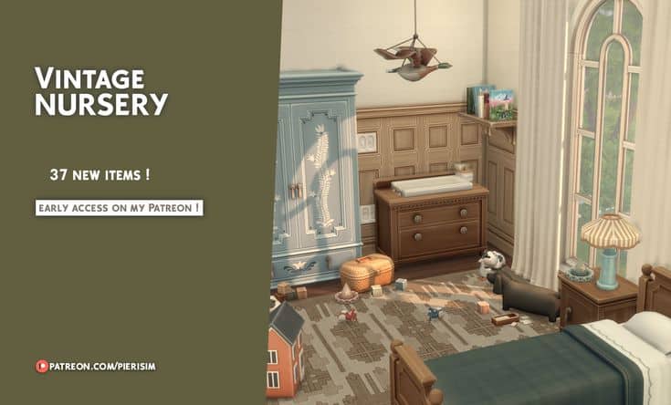sims 4 vintage nursery cc pack