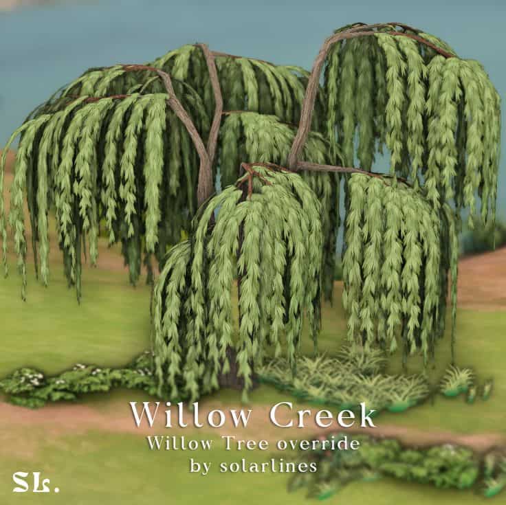 sims 4 willow tree override