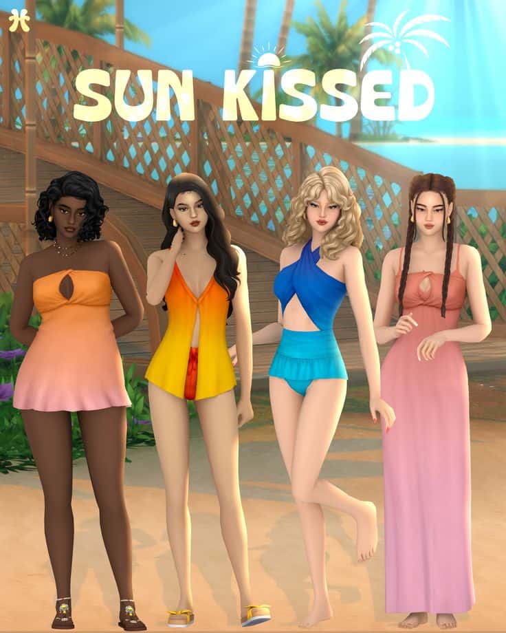 sun kissed sims 4 cc pack