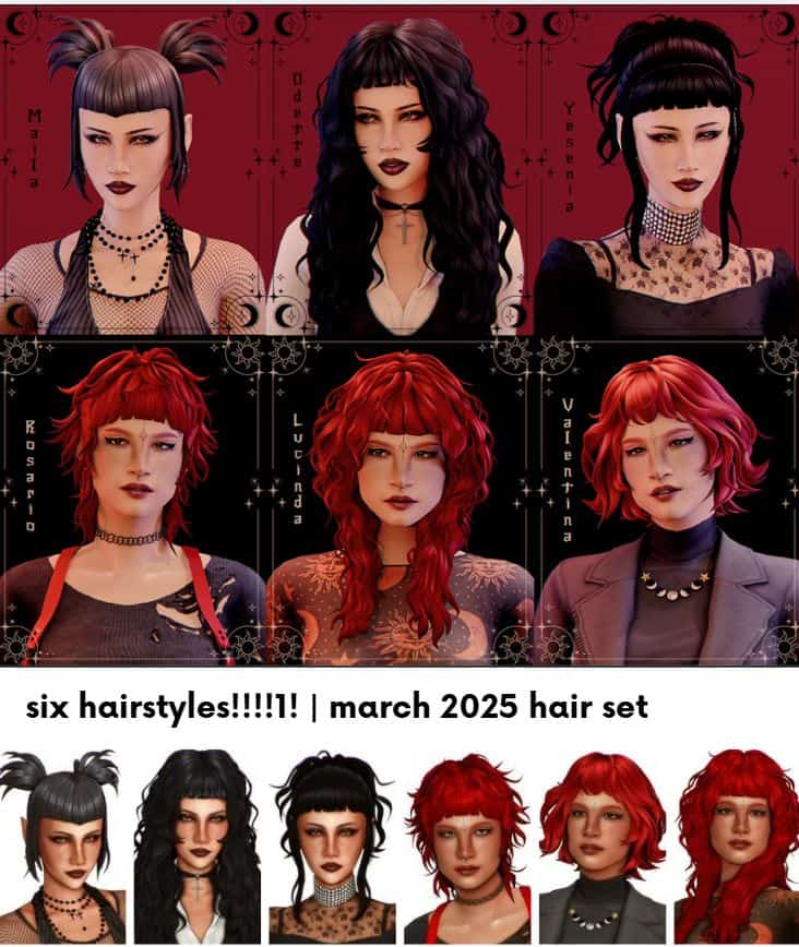 best sims 4 cc hair set
