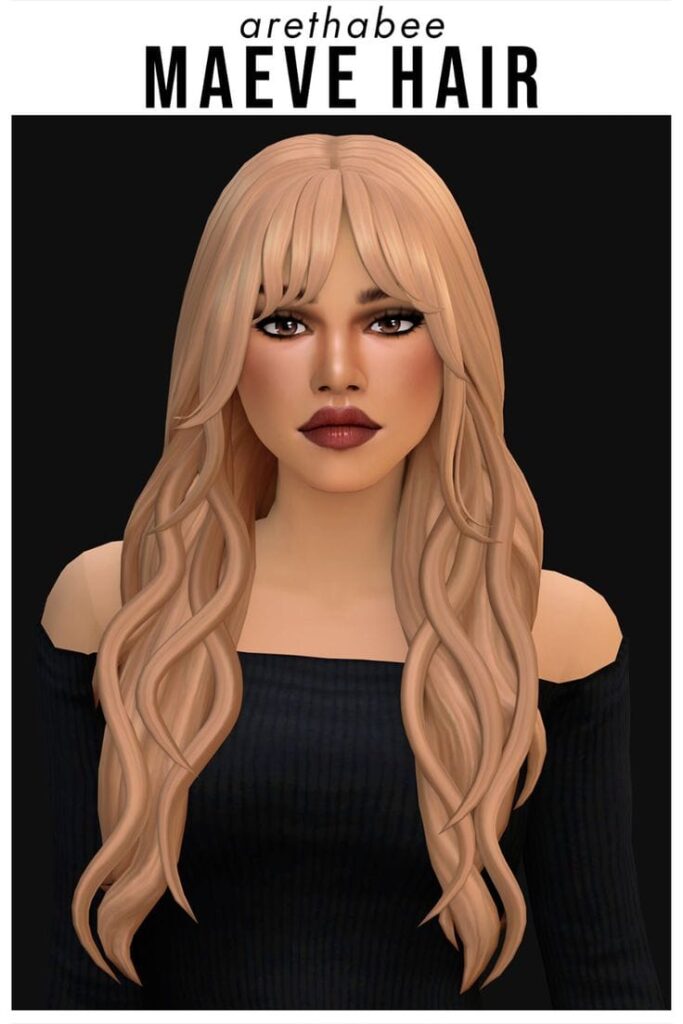 long hair maxis match cc