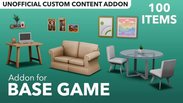 sims 4 base game addon cc pack