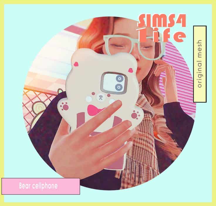 sims 4 bear cellphone override