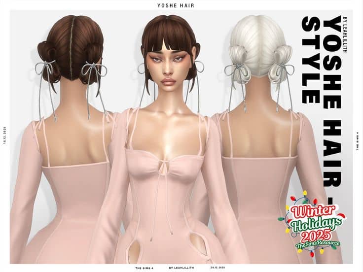 sims 4 bow buns