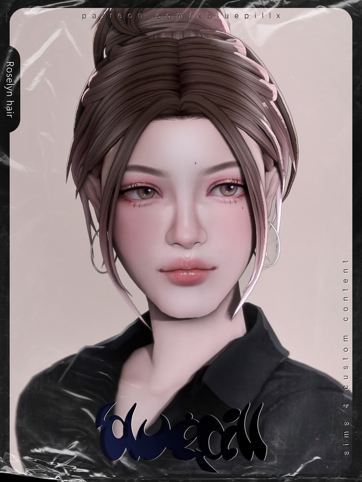 sims 4 bun hairstyle