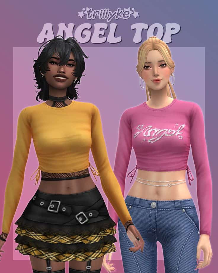 sims 4 crop top maxis match