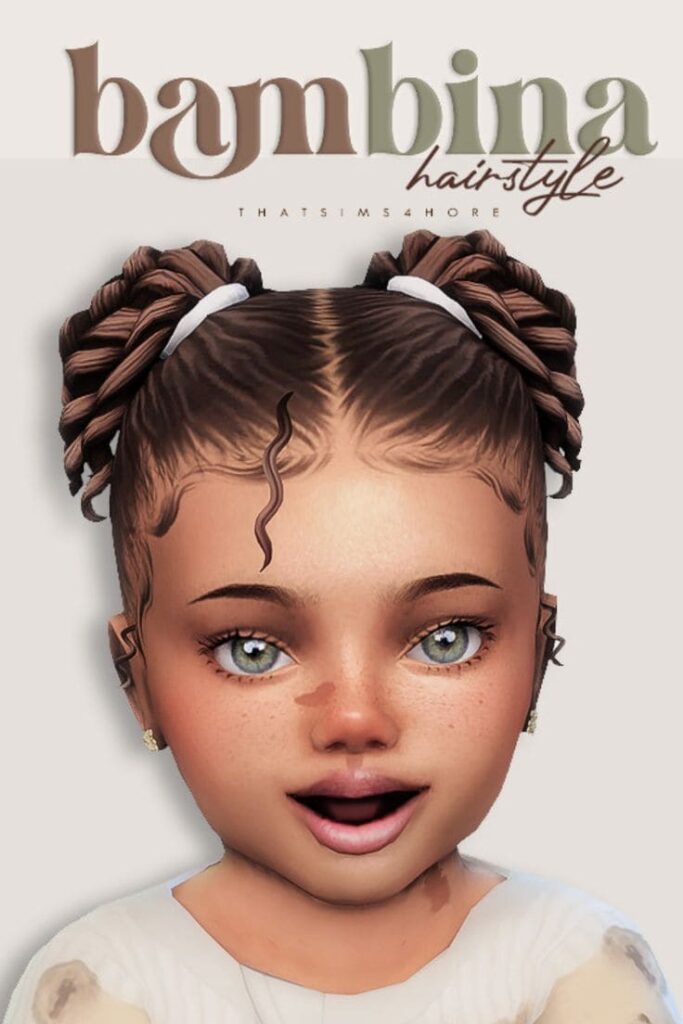 sims 4 curly pigtails