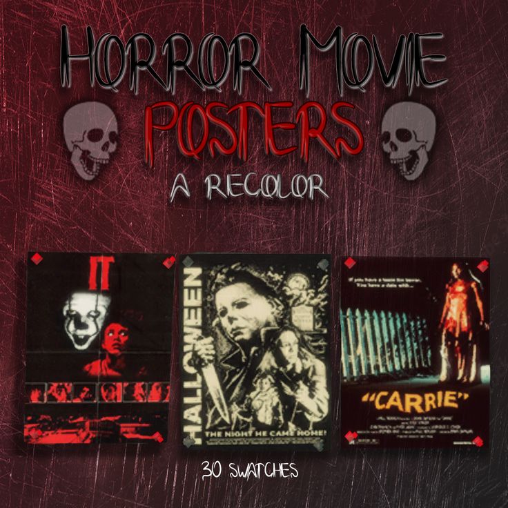 sims 4 horror movie posters