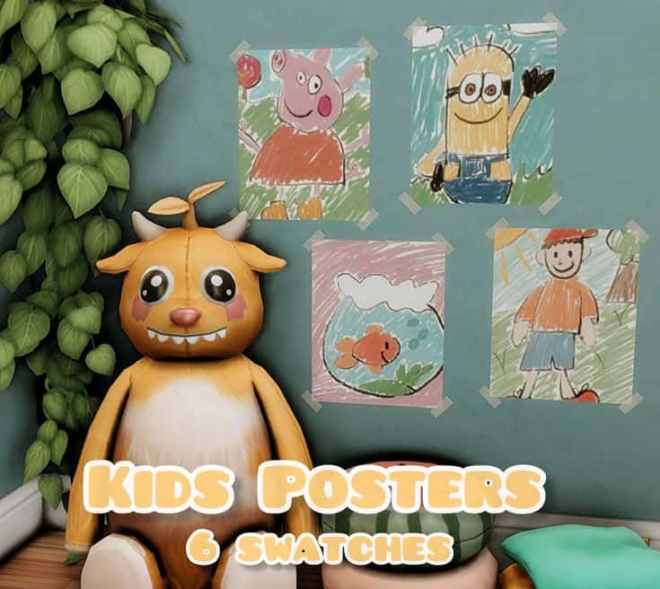 Kids Posters CC by Notsospecialsims