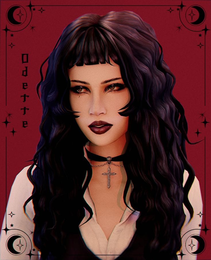 sims 4 long curly hair