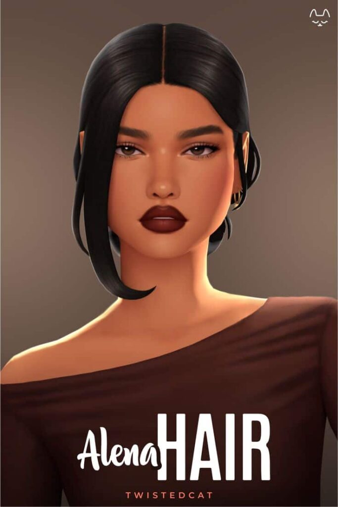 sims 4 low bun cc