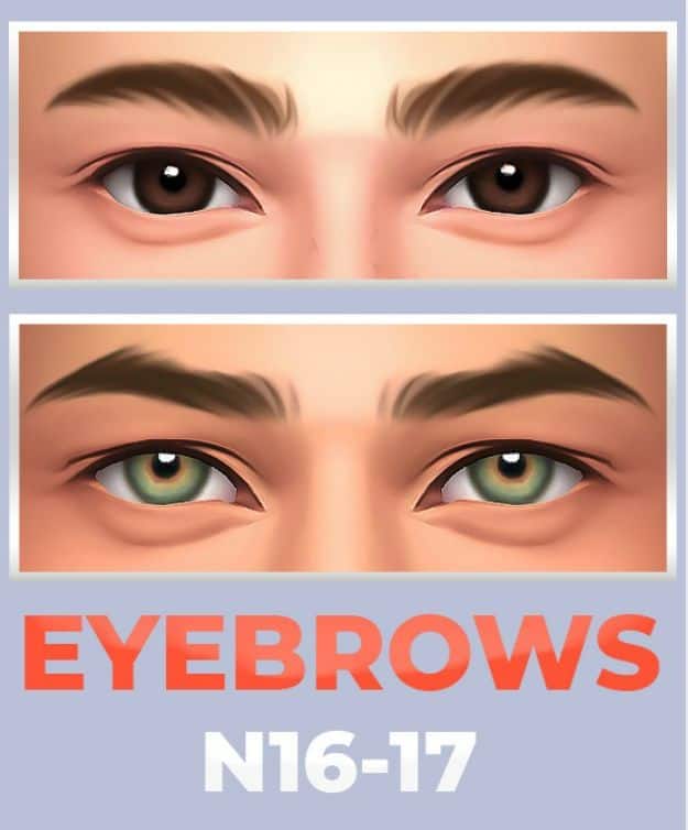 sims 4 male eyebrows maxis match