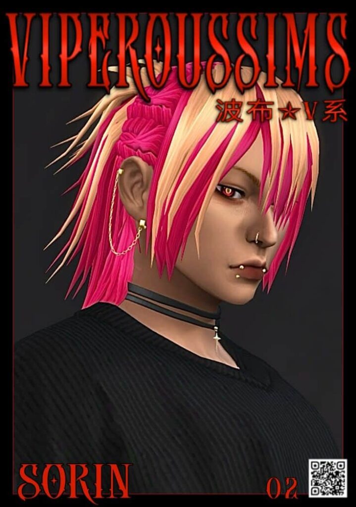 sims 4 messy ponytail