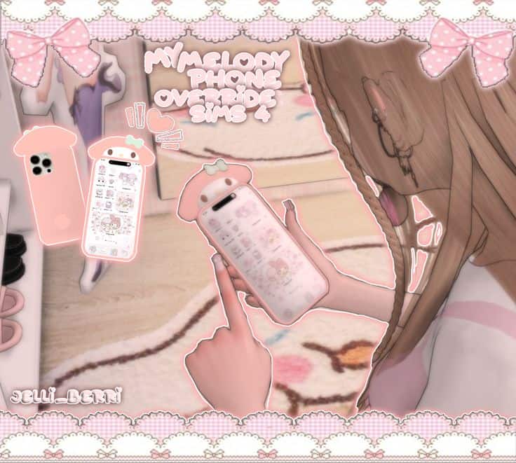 sims 4 my melody phone override