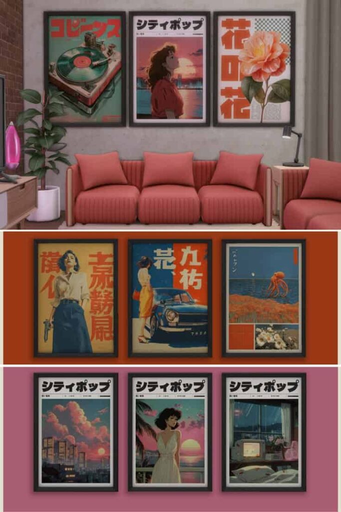 sims 4 posters cc collection