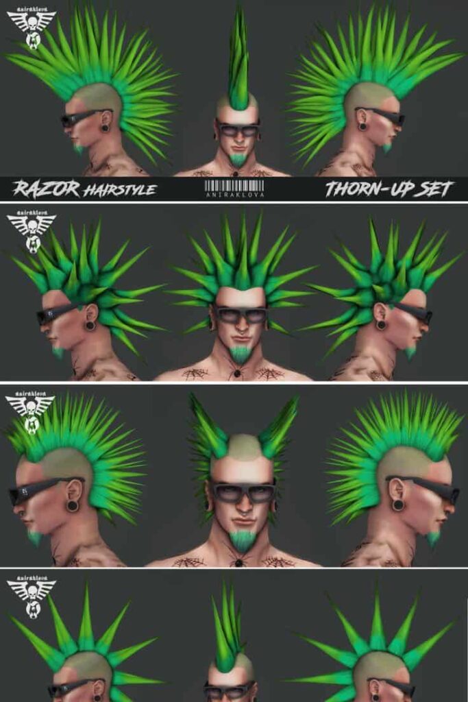 sims 4 punk hairstyles