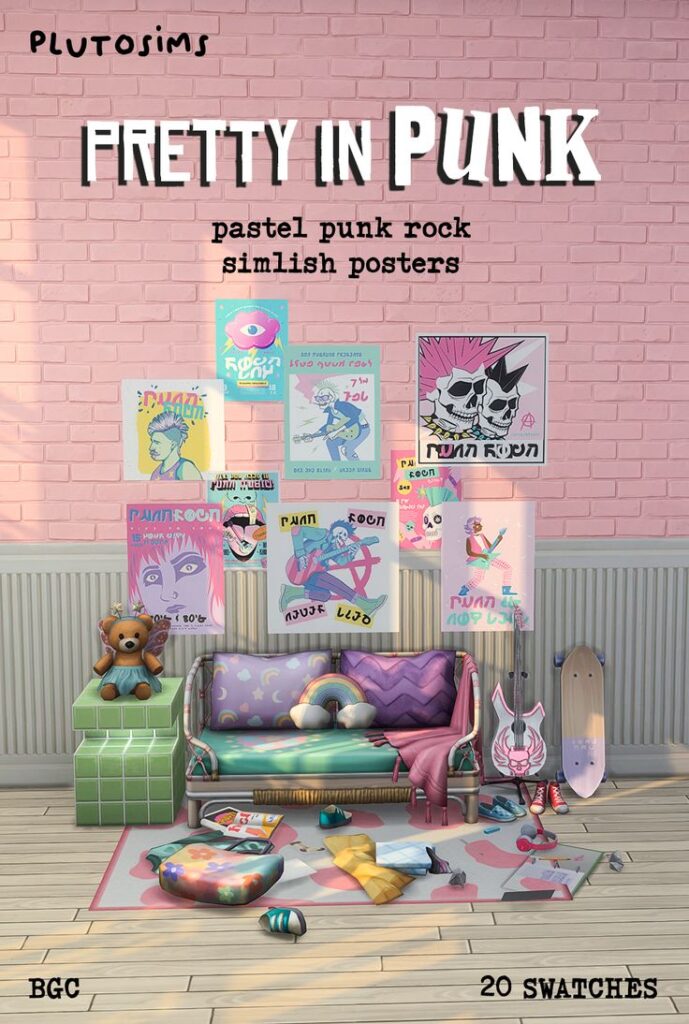 sims 4 punk posters