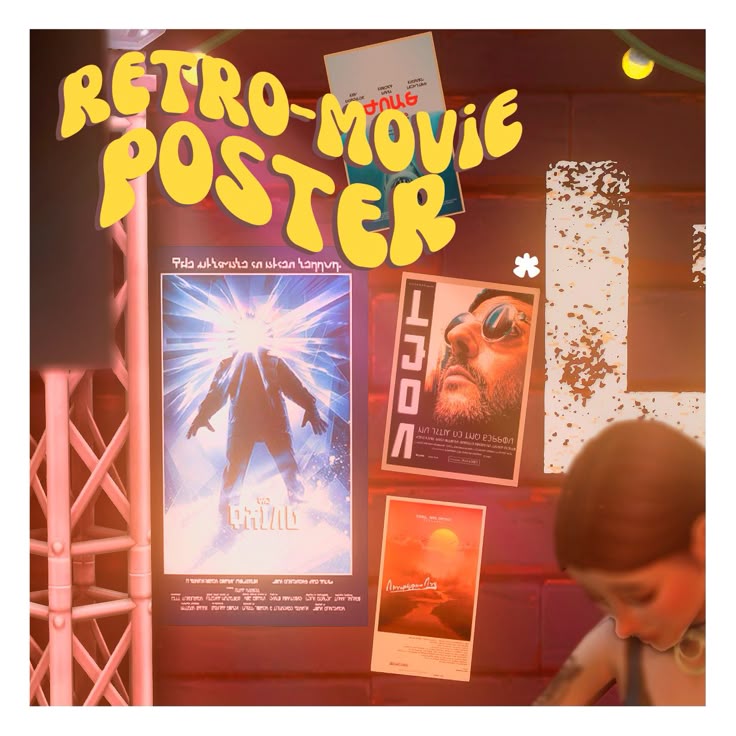 sims 4 retro movie posters