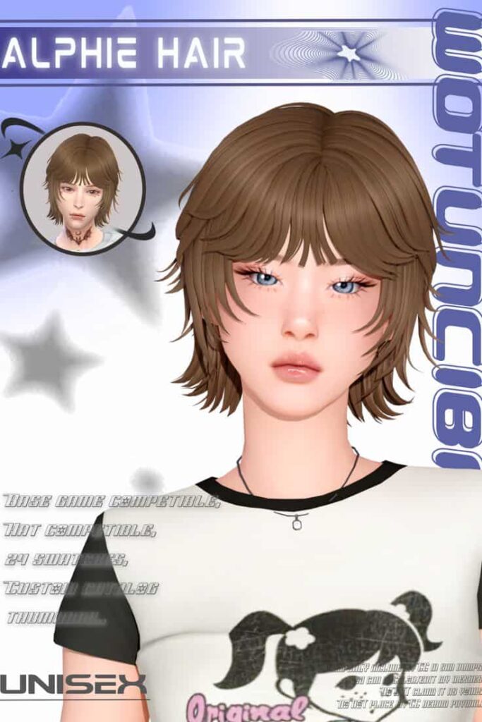 sims 4 short hair with bangs