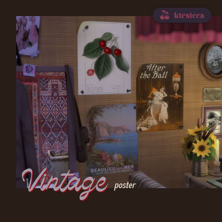 sims 4 vintage posters