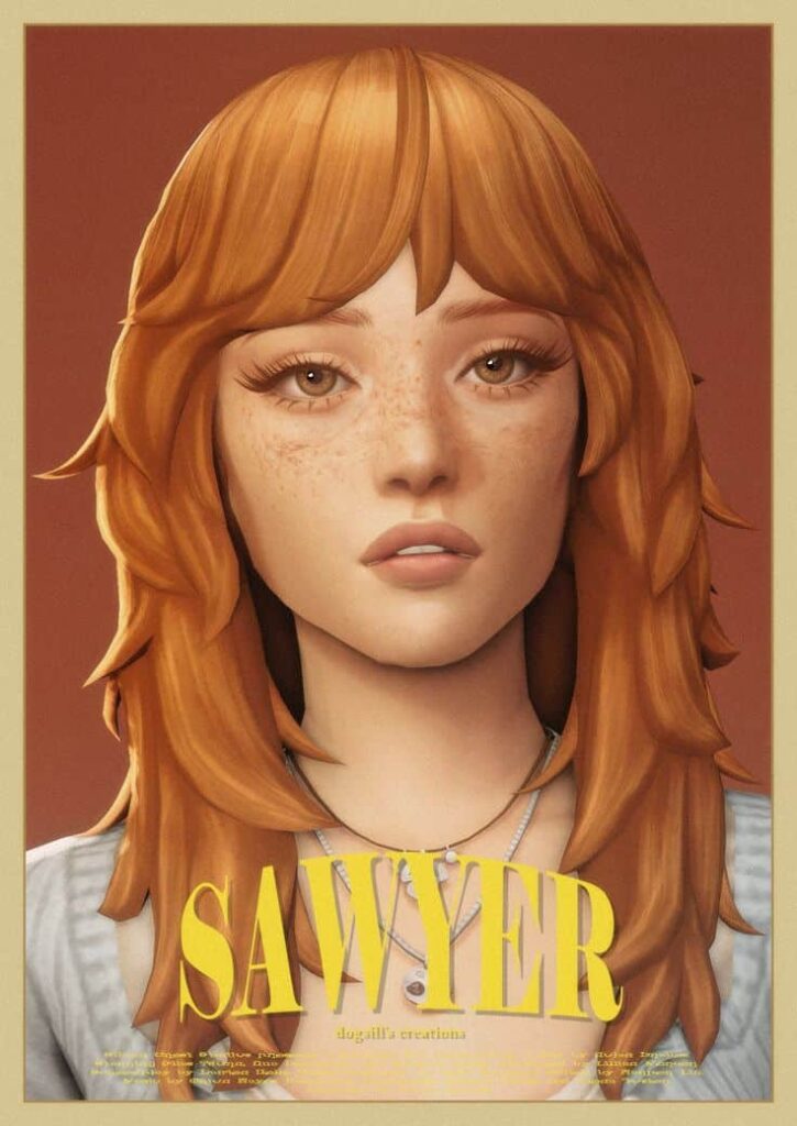 sims 4 wolf cut hair cc