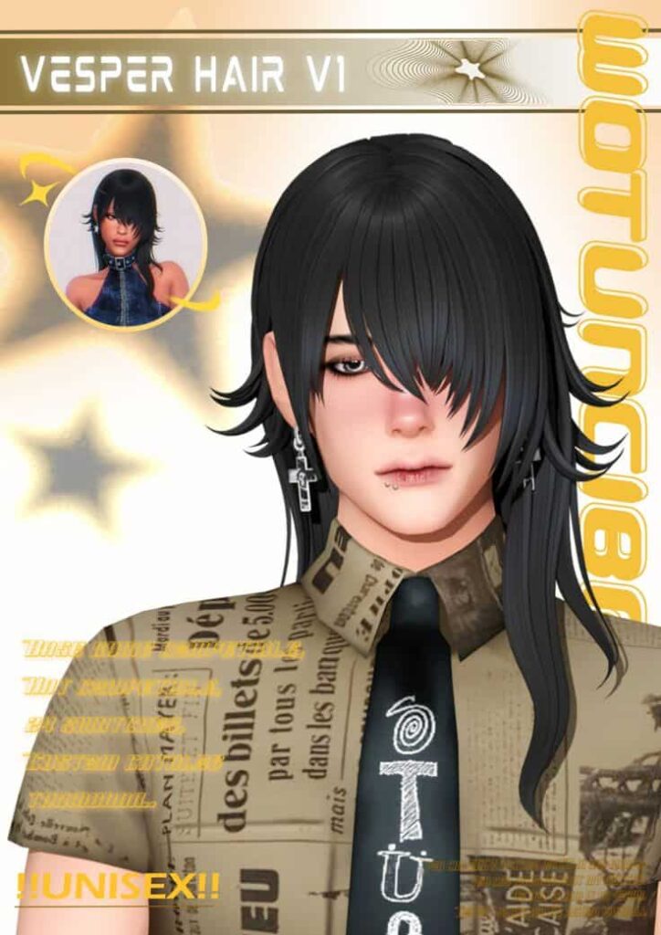 vesper sims 4 cc hair