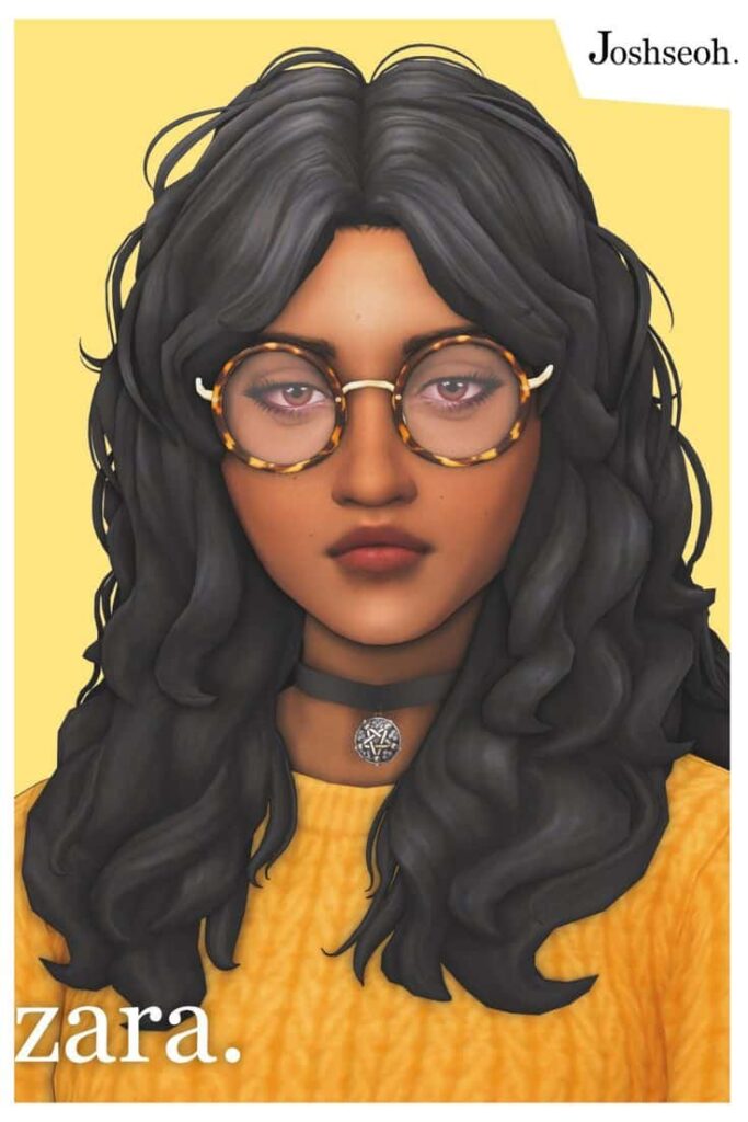 zara sims 4 wavy hair cc
