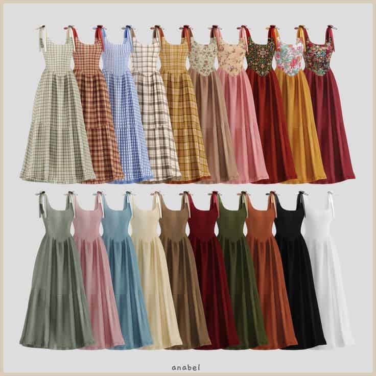 Anabel sims 4 dresses