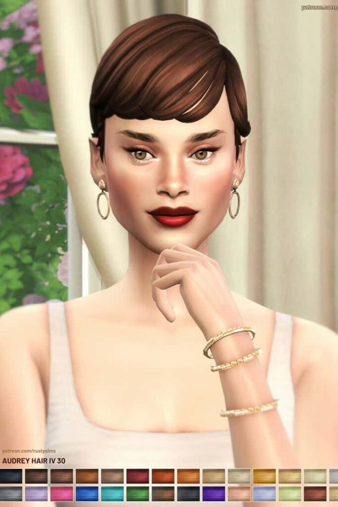 audrey sims 4 short hair cc