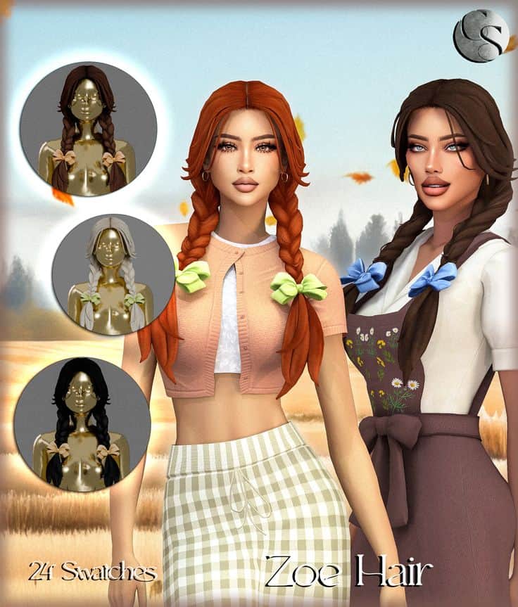 best pigtails cc sims 4