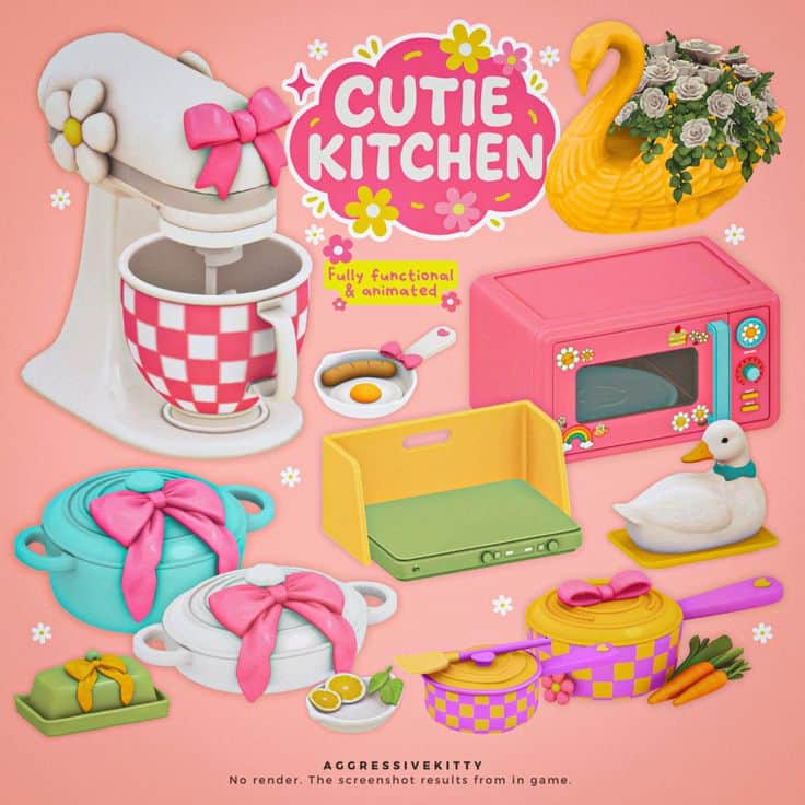 cutie sims 4 kitchen cc