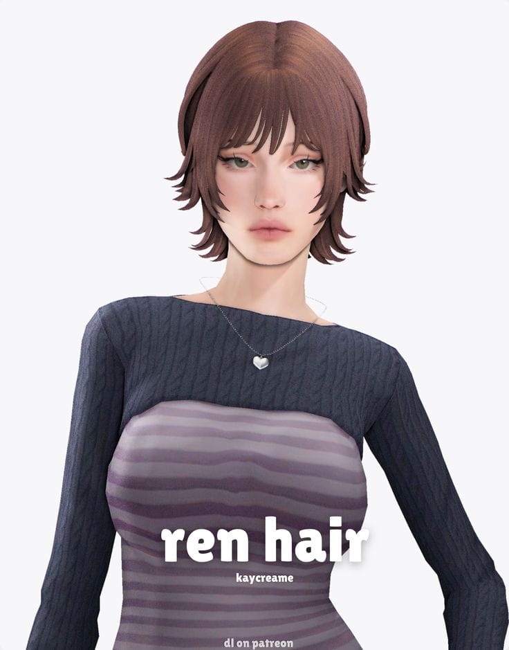 short hair cc sims 4