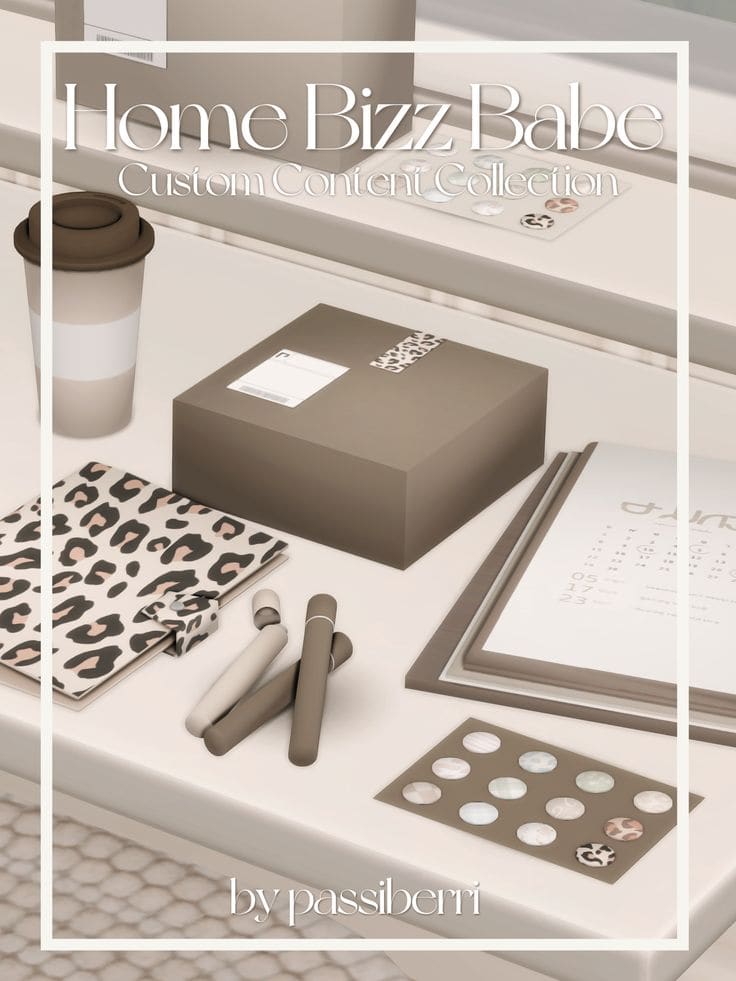 sims 4 Home Bizz Babe cc pack