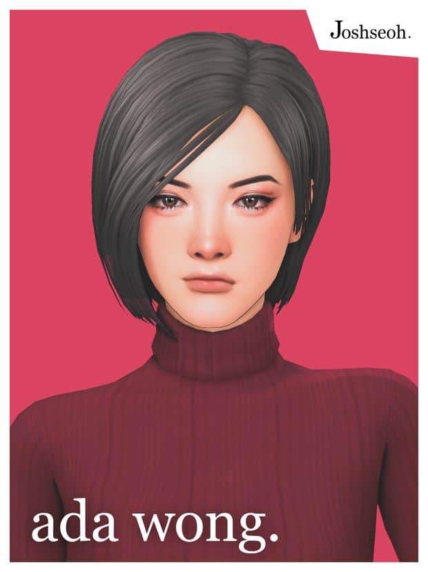 sims 4 ada wong hair cc