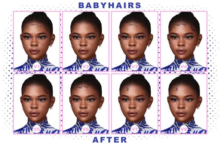 sims 4 baby hairs collection