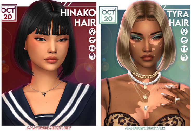 sims 4 bob hairstyles