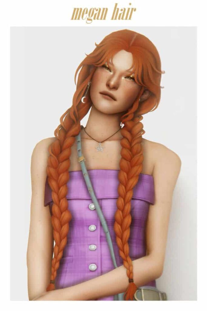 sims 4 braided pigtails cc