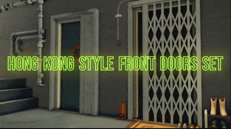 sims 4 front door set