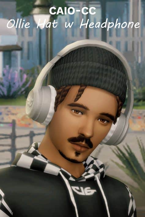sims 4 hat with headphones